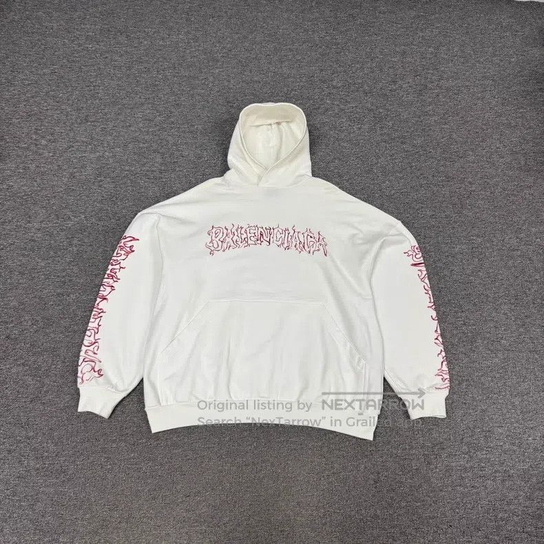 Balenciaga Balenciaga Dragon Year Limited Flame Logo Hoodie Size US S / EU 44-46 / 1 - 1 Thumbnail