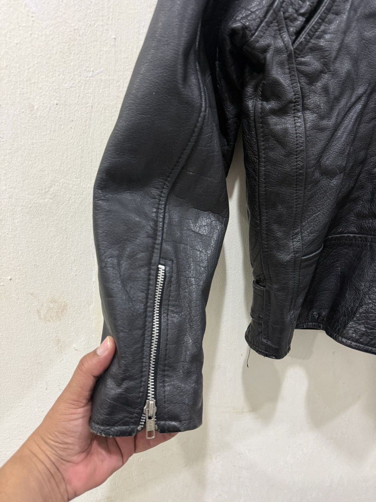 Other VTG Nice Leather Like Schott Perfecto Jacket Size US XS / EU 42 / 0 - 12 Thumbnail