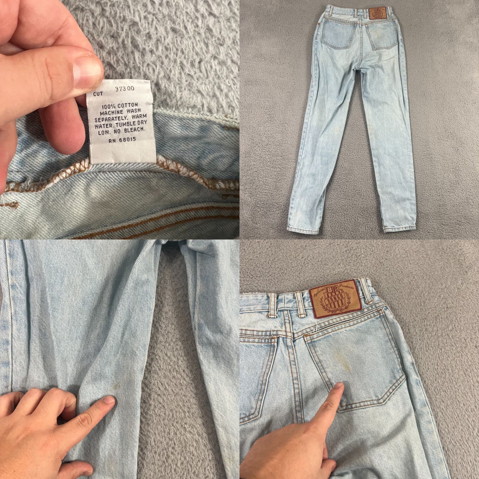 Vintage VINTAGE Bongo Jeans Womens Size 7 Light Wash High Rise Straight Fit Made in USA Size 28" / US 6 / IT 42 - 8 Thumbnail