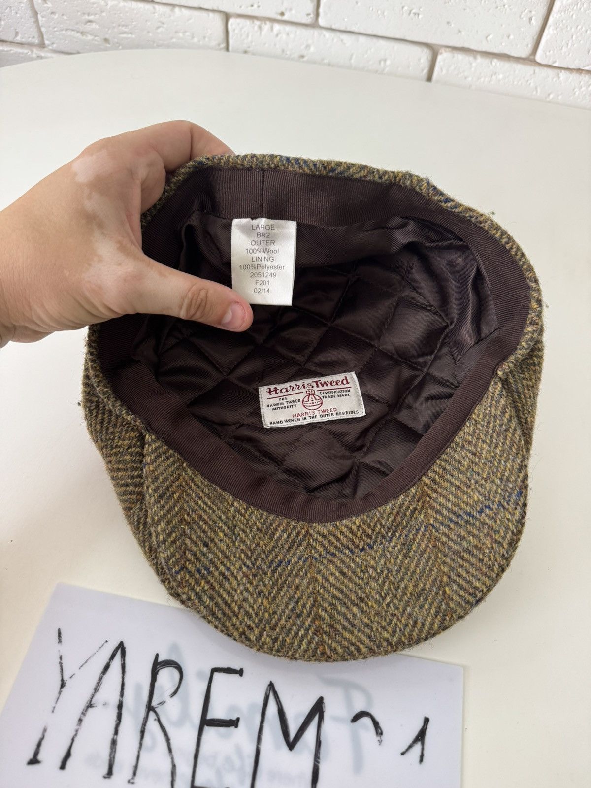Vintage Harris Tweed vintage cap hat Size ONE SIZE - 4 Thumbnail