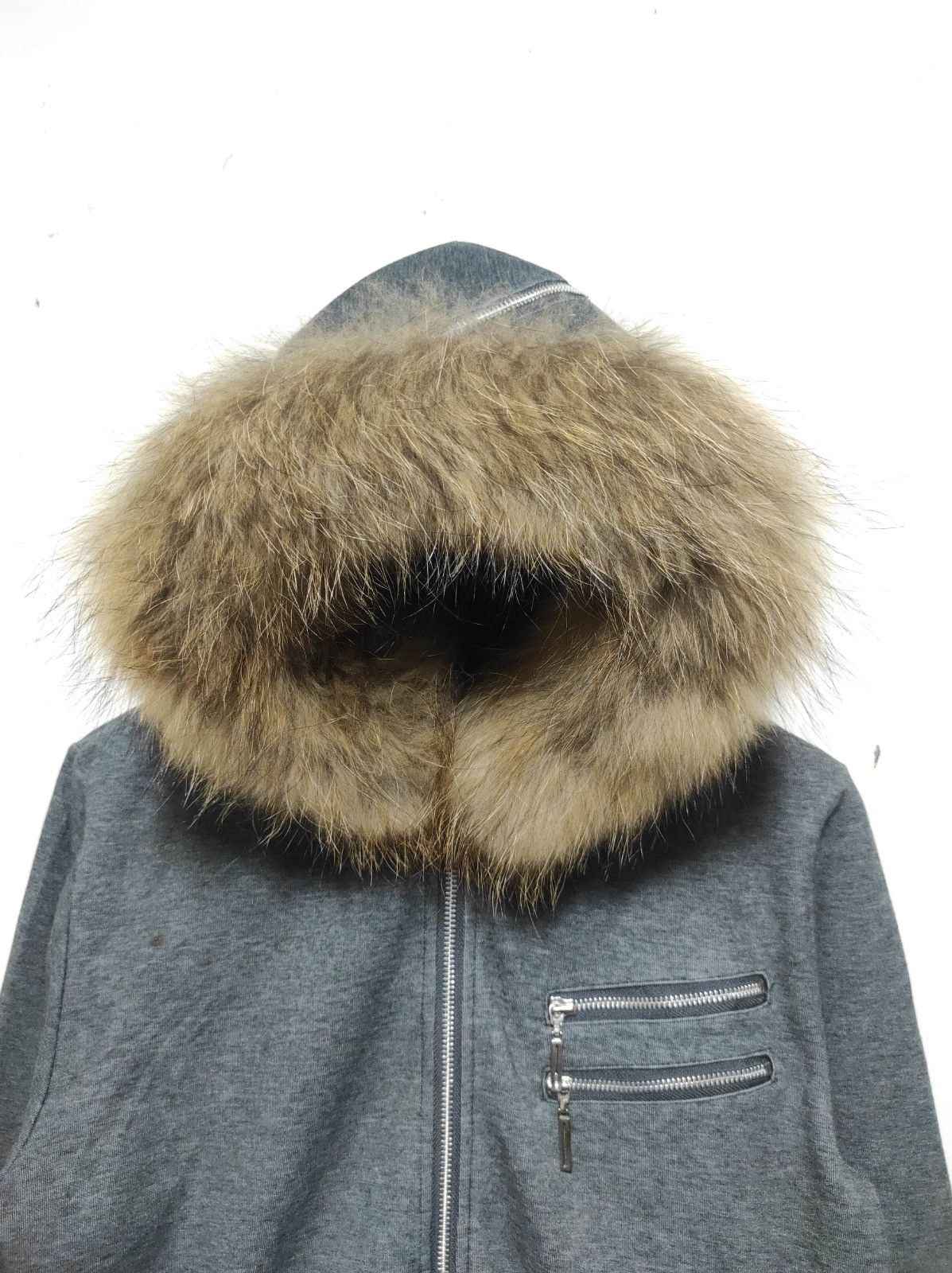 Japanese Brand Male & Co double multi zipper fur hoodie LGB style Size US M / EU 48-50 / 2 - 9 Thumbnail