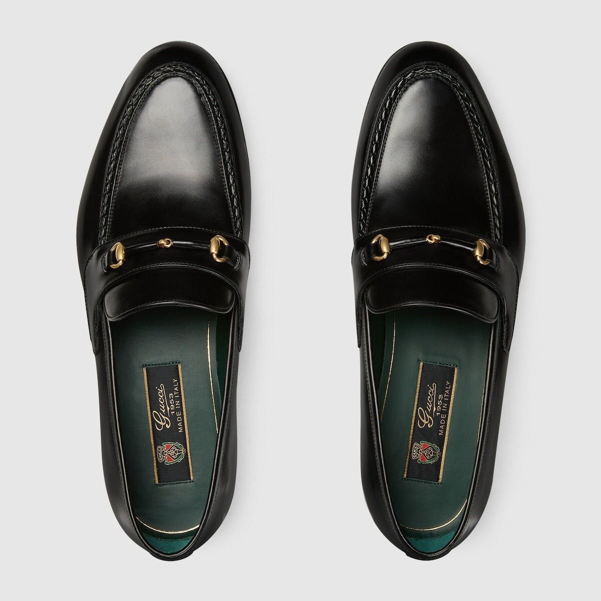 Gucci o1s1wg110225 Men's Loafers With Leather Covered Horsebit Size US 11 / EU 44 - 3 Thumbnail