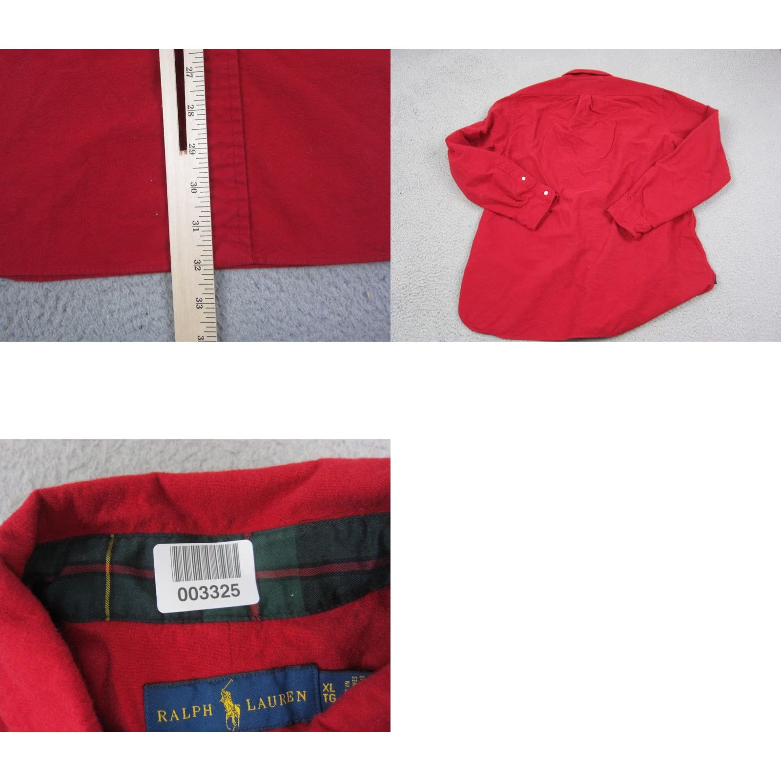 Ralph Lauren Ralph Lauren Shirt Mens XL Button-Down Oxford Red Blue Pony Classic 90s Size US XL / EU 56 / 4 - 8 Thumbnail