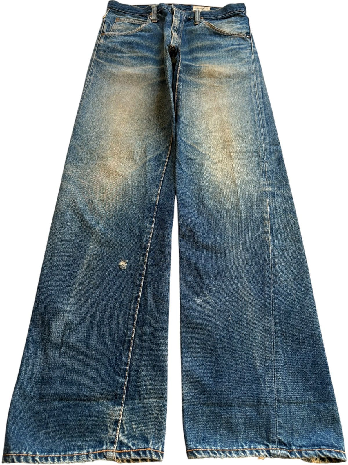 Vintage × Wrangler Vintage Wrangler Rusty Mud Wash Distressed Baggy Jeans Size US 30 / EU 46 - 1 Thumbnail