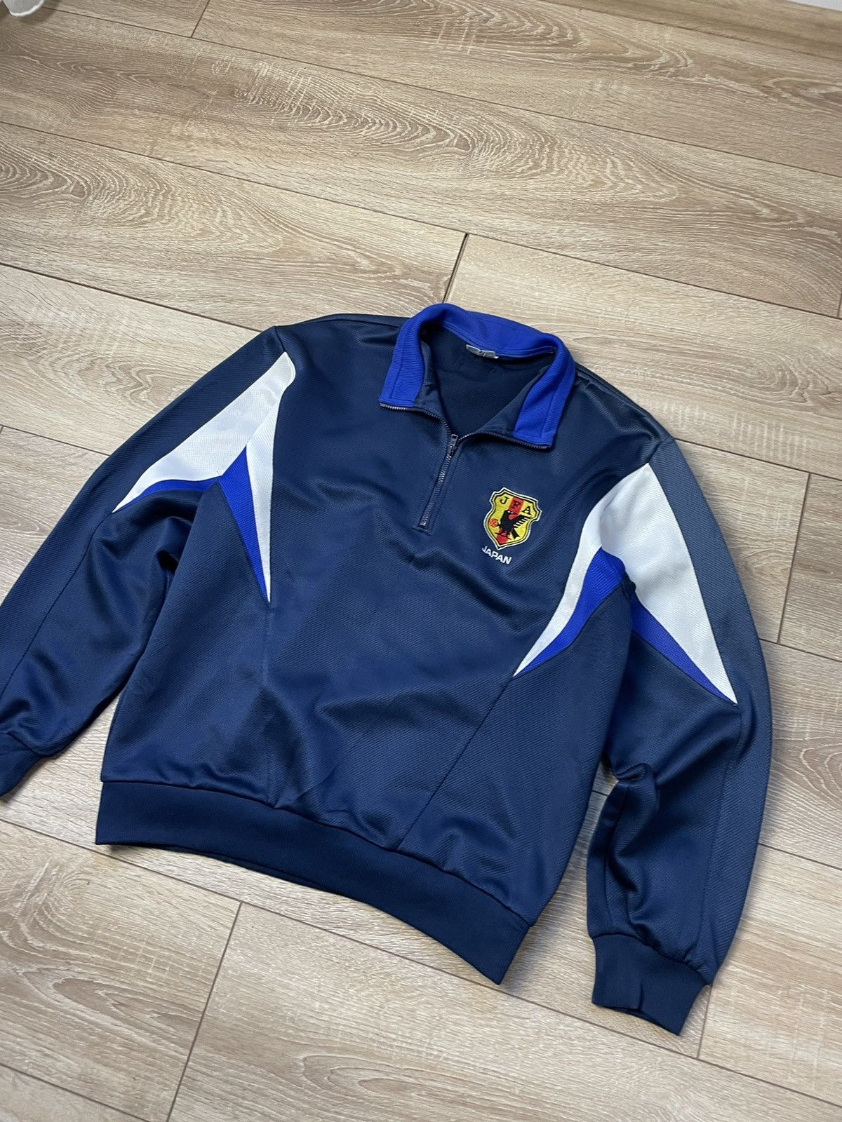 Asics Vintage Japan 90-s soccer jacket football top 1/3 M
