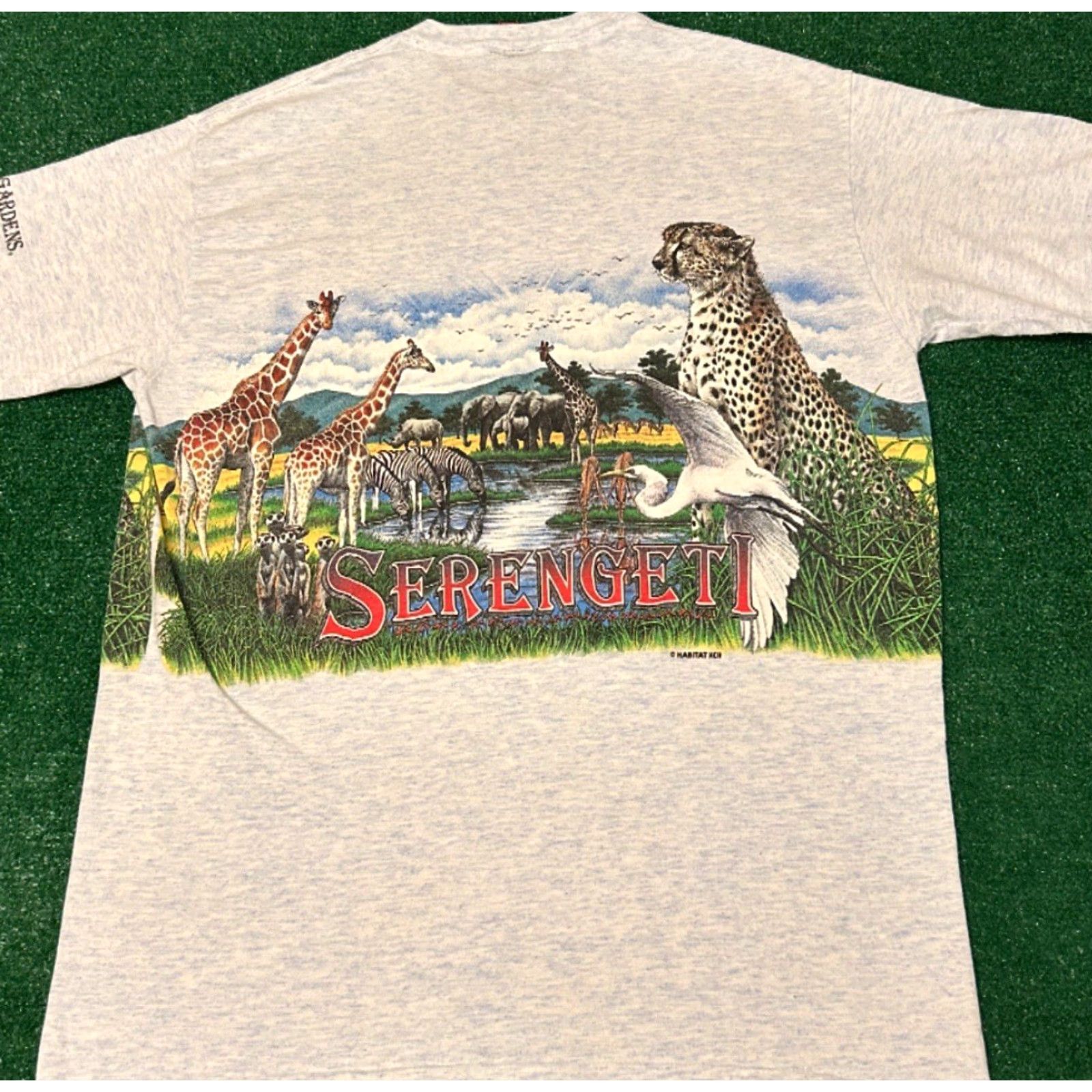 Doublet VINTAGE Busch Gardens Tampa Serengeti Nature Double Sided Shirt Mens L Gray 90s VTGUS Vintage Nature 1990s Animals Shirts Mens L Size US L / EU 52-54 / 3 - 2 Thumbnail