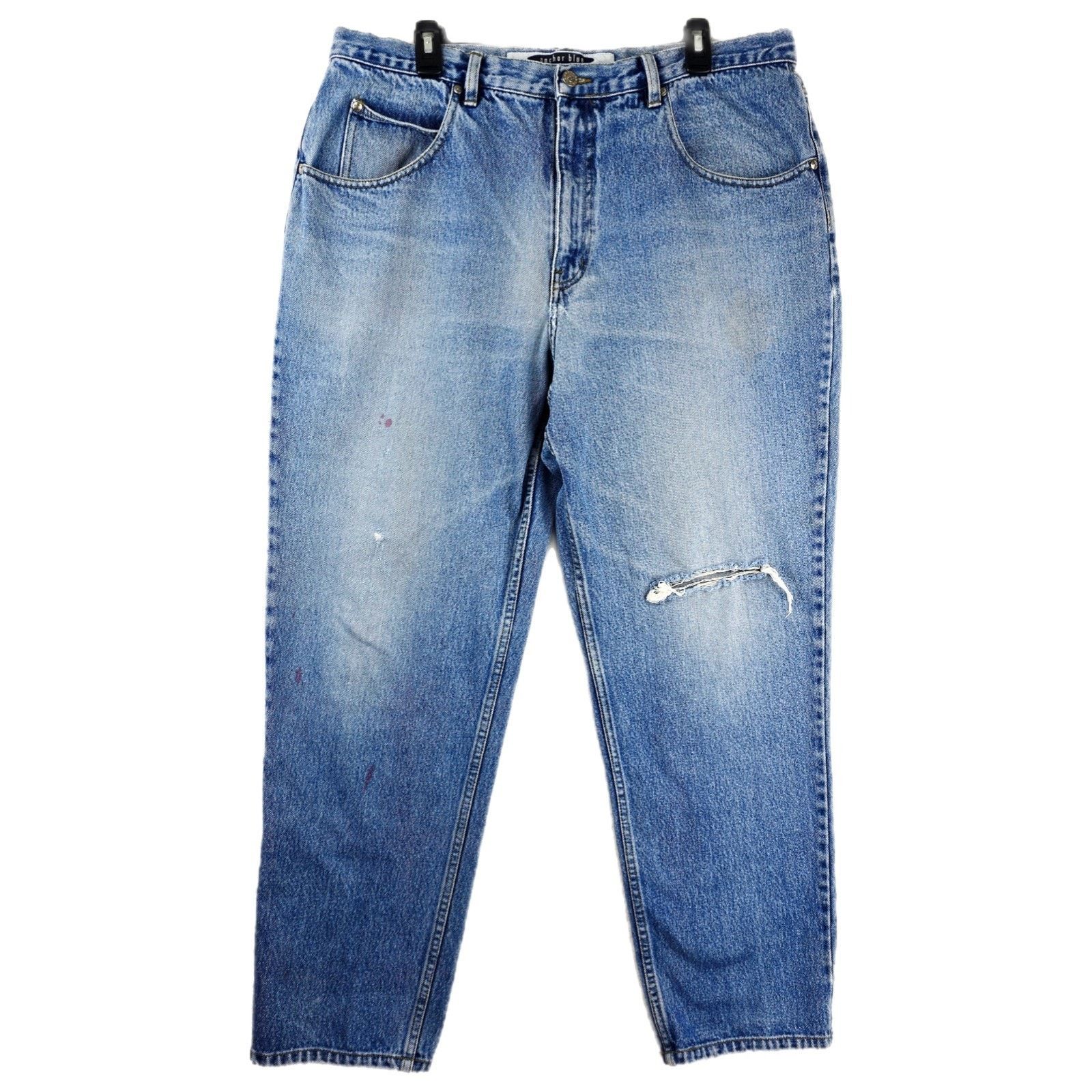 Anchor Blue Vintage Anchor Blue Loose Jeans 40x32 Fits 39x30 Baggy Size US 40 / EU 56 - 1 Thumbnail