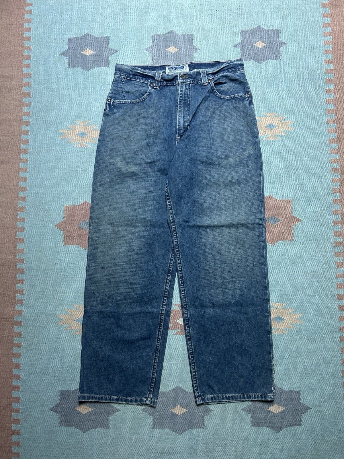 Vintage Vtg y2k old navy mechanics jeans baggy wide workwear 32x30 Size US 32 / EU 48 - 5 Thumbnail