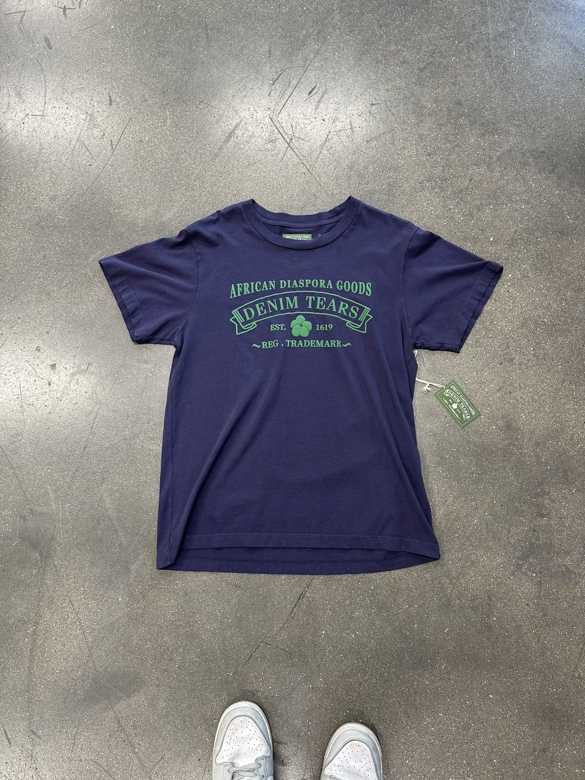 DENIM TEARS Denim Tears ADG Tee Purple Green Size US XXL / EU 58 / 5 - 1 Thumbnail