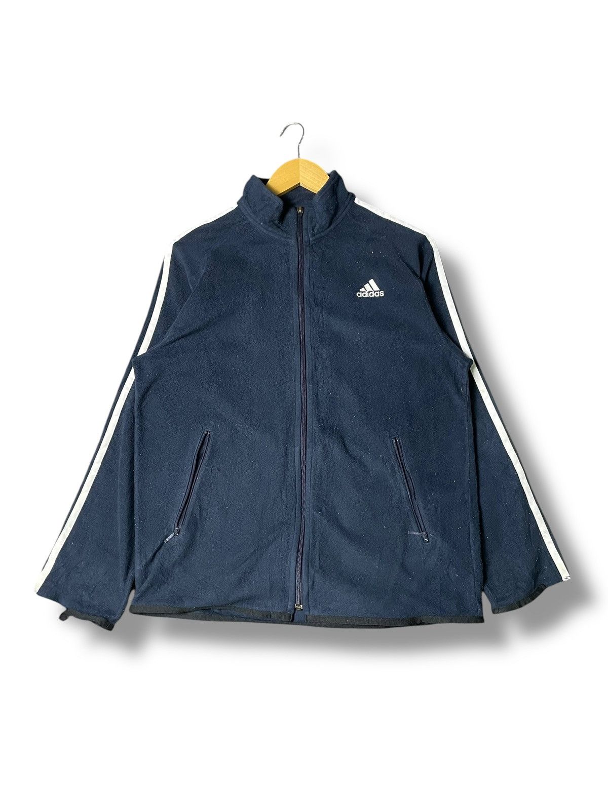 Adidas × Vintage Vintage Adidas Fleece Zipper Jacket (68) Size US S / EU 44-46 / 1 - 1 Thumbnail