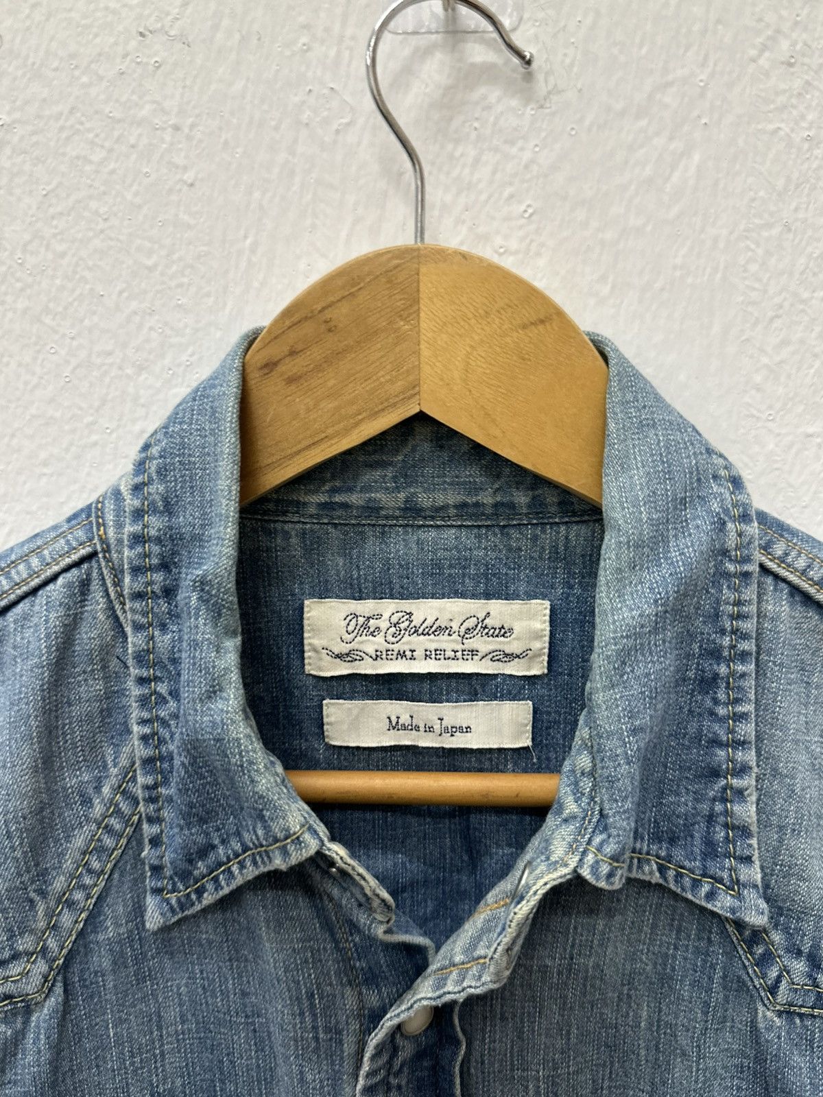 Remi Relief Remi Relief Japan Denim Chambray Snap Button Button Shirt Size US M / EU 48-50 / 2 - 5 Thumbnail