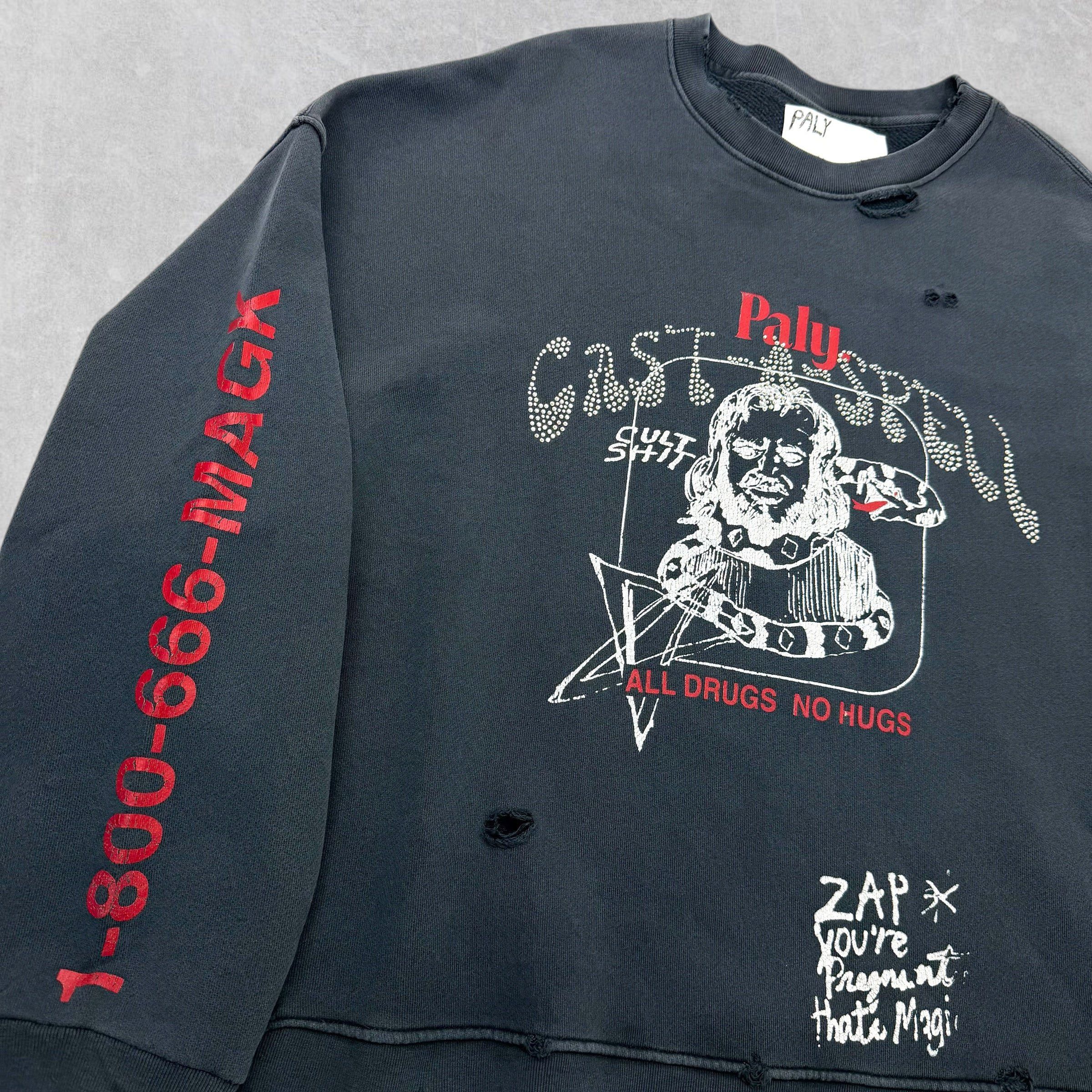 Other Paly Cast-A-Spell Distressed Sweatshirt M/L (L) Size US L / EU 52-54 / 3 - 3 Thumbnail