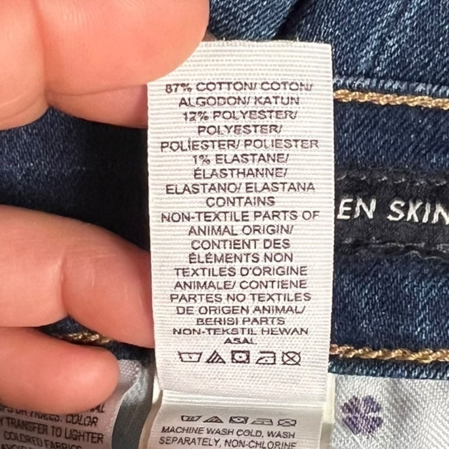 Lucky Brand Lucky Brand Hayden Skinny Women's 2/26 Ankle Blue Stretch Size 26" / US 2 / IT 38 - 8 Thumbnail