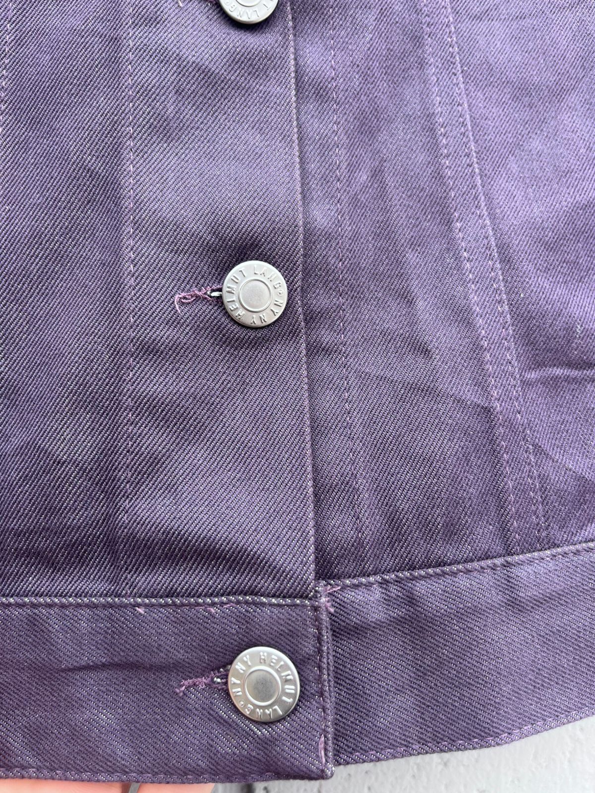 Helmut Lang Helmut Lang Seda Jacket A/W2001 Raw Slik Denim Color Purple Size US XXS / EU 40 - 9 Thumbnail