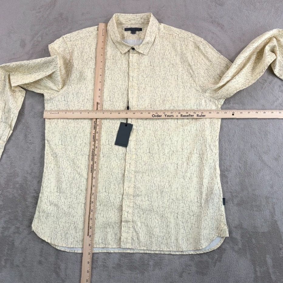 John Varvatos VINTAGE John Varvatos Rodney Button Front Hidden Placket Shirt Abstract Men XL NWT 28 Size US XL / EU 56 / 4 - 5 Thumbnail
