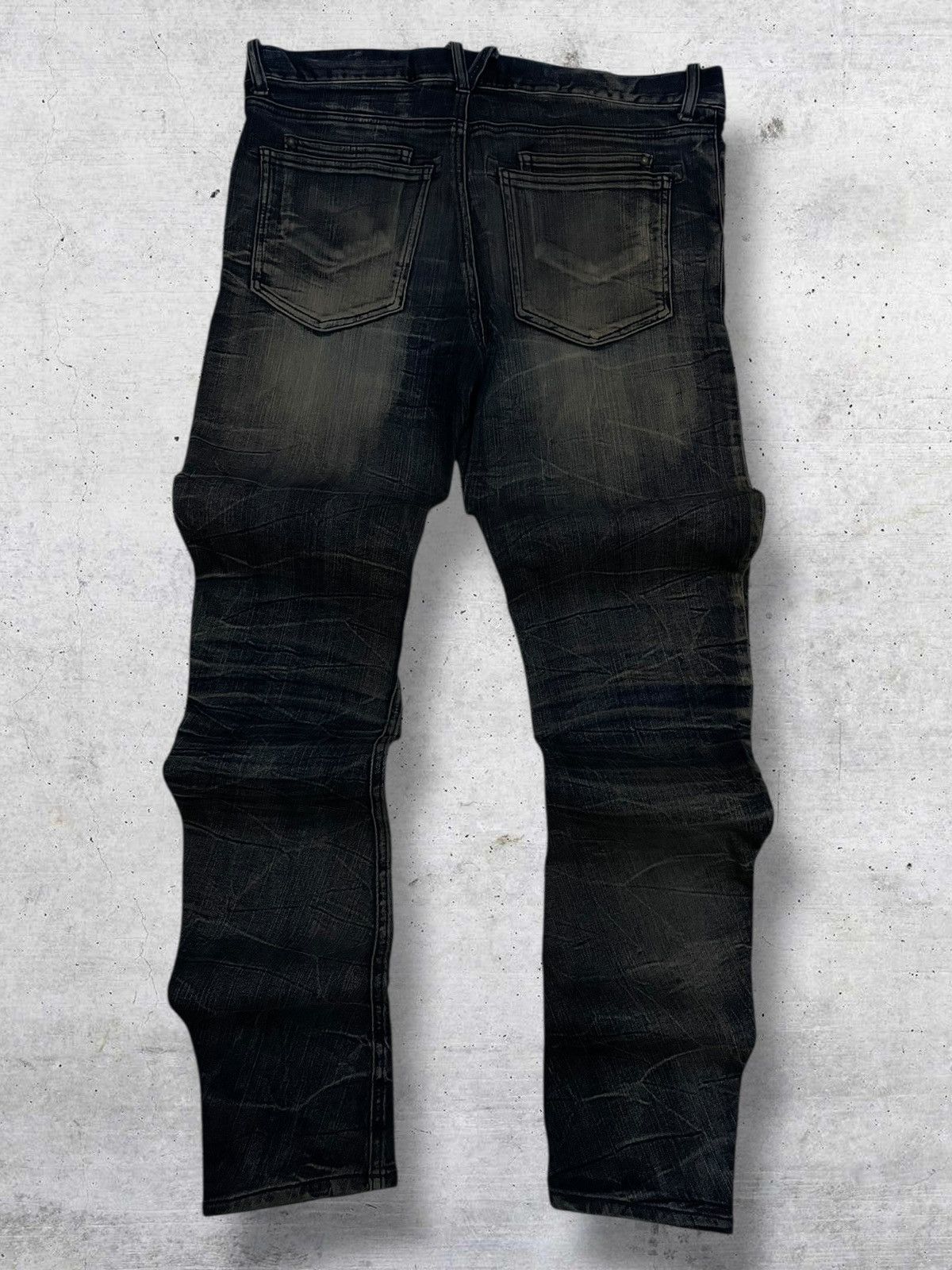 semanticdesign VINTAG SEMANTIC DESIGN OG JAPAN DESIGNER MUDWASH PUNK DENIM Size US 34 / EU 50 - 9 Thumbnail