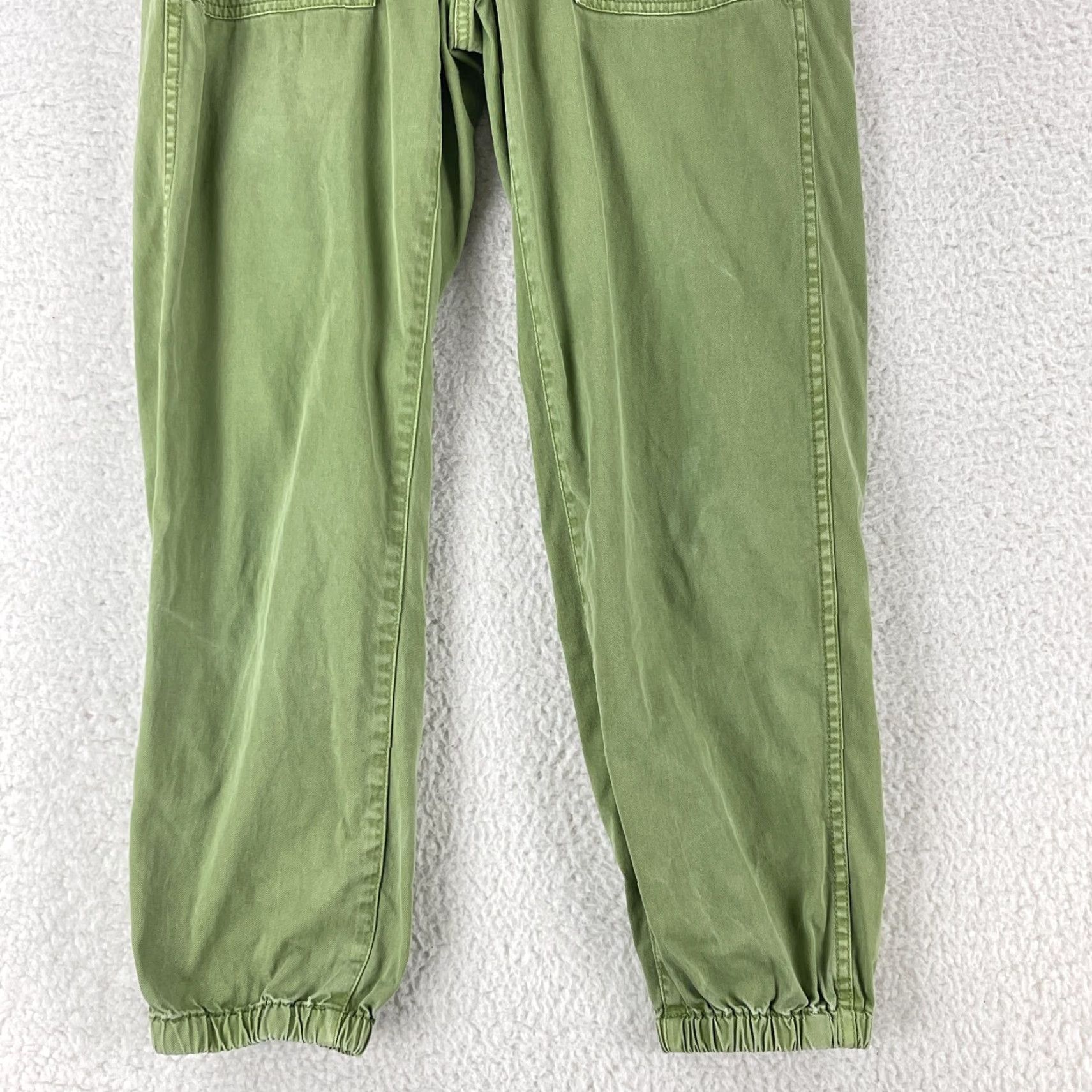 Madewell Madewell Green Button Front Tapered Jogger Pants Womens Size 26 Mid-Rise Casual Shirt Size 26" / US 2 / IT 38 - 3 Thumbnail