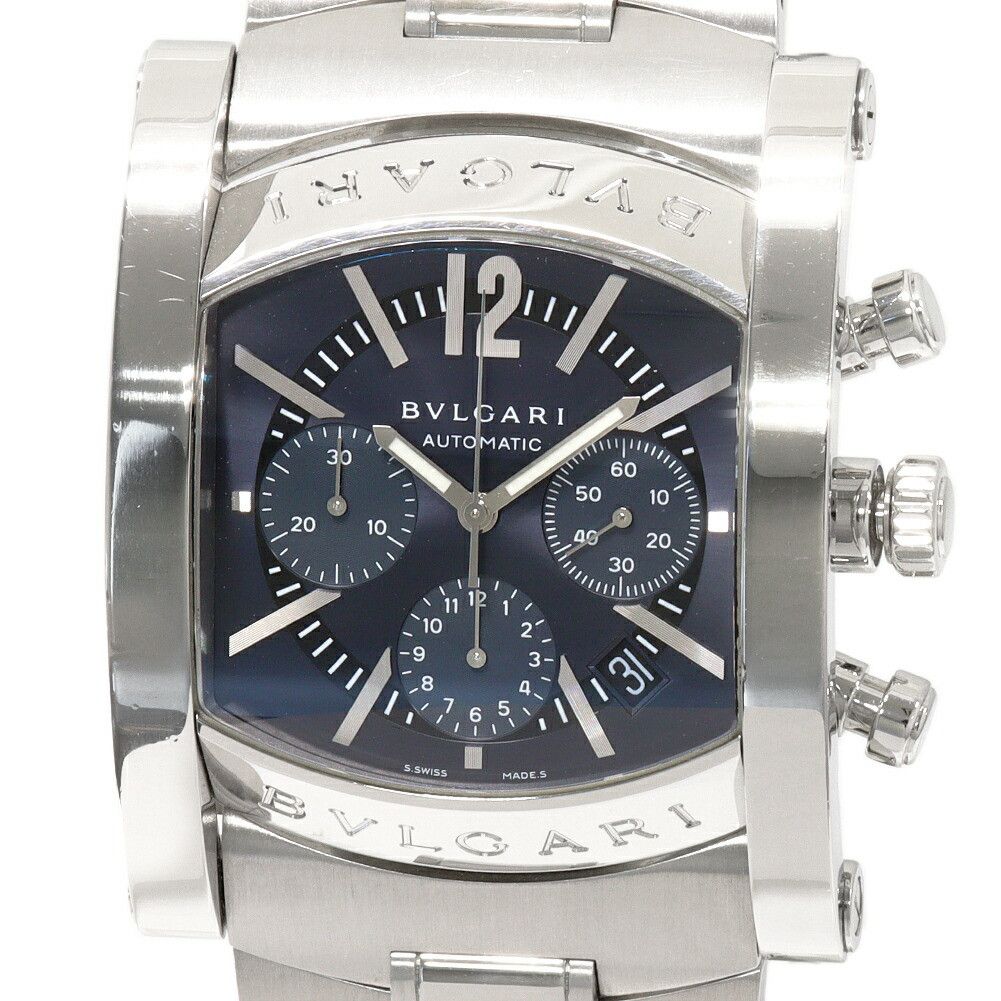 Bvlgari Bvlgari Bvlgari Blue Dial Assioma Watch AA48SCH Metal Automatic AA48SCH Size ONE SIZE - 1 Thumbnail