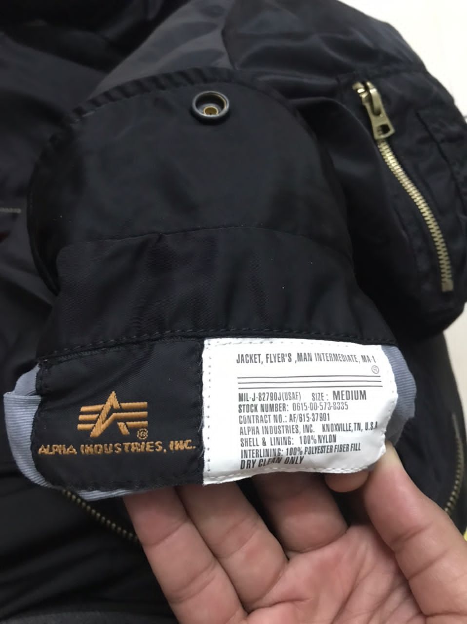 Alpha Industries MA-1 ALPHA INDUSTRIES JACKET FLYRER'S MAN Size US M / EU 48-50 / 2 - 14 Thumbnail