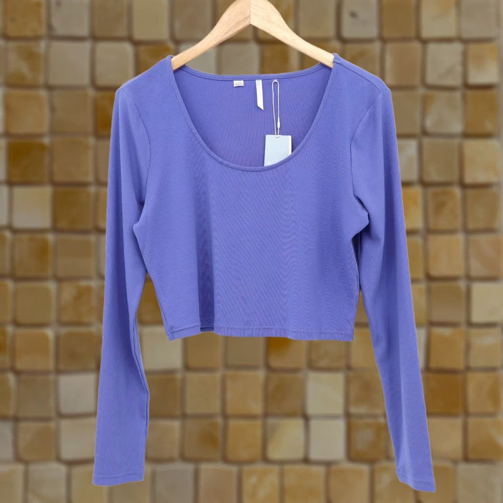 TravisMathew Travis Mathew Women's Solara Cloud Rib Long Sleeve Top Baha Blue XL NEW Size XL / US 12-14 / IT 48-50 - 1 Thumbnail