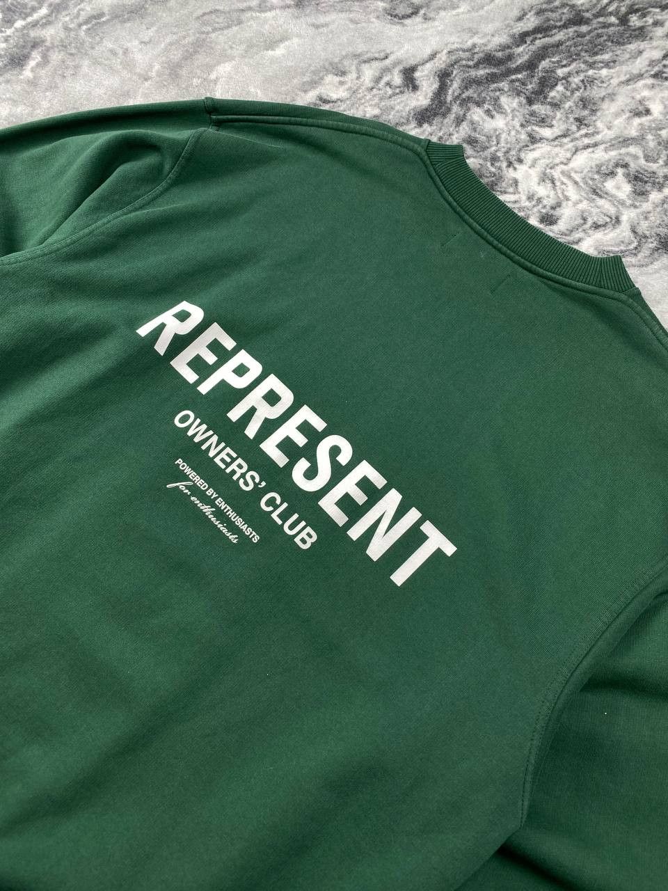 Represent Clo. Represent Owners Club Sweatshirt Big Logo Men Size L Green Size US L / EU 52-54 / 3 - 10 Thumbnail