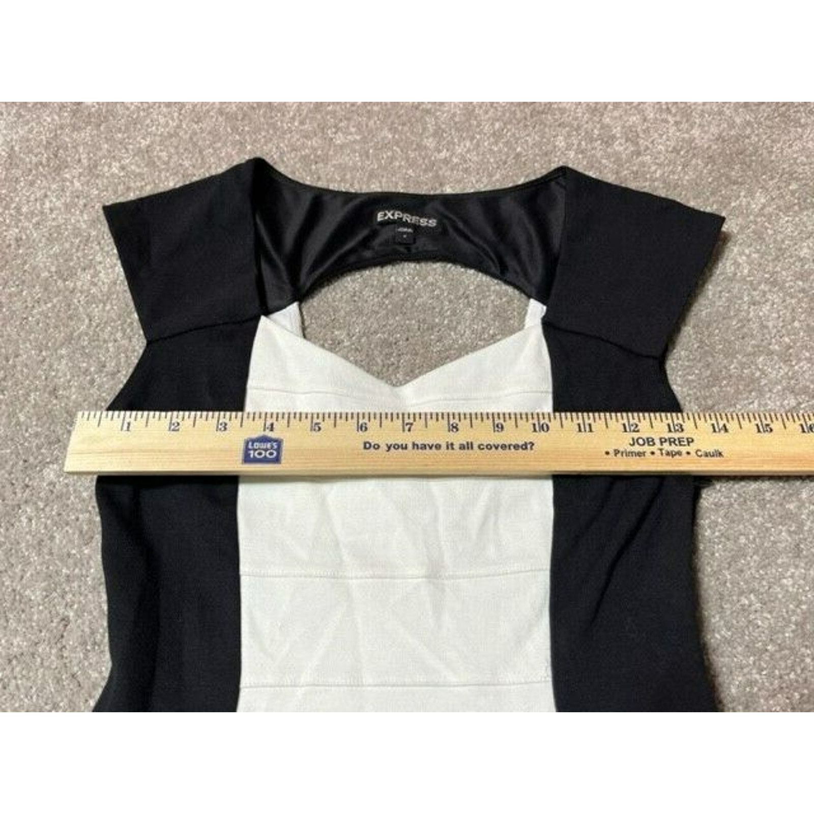Express Express Dress Women 2 Bodycon Sheath V Neck Cap Sleeve Black Size XS / US 0-2 / IT 36-38 - 3 Thumbnail