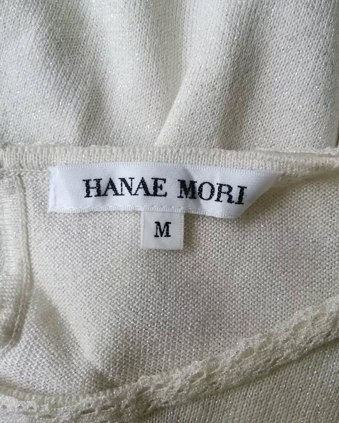 Designer × Hanae Mori × Japanese Brand Hanae Mori Basic White Sleeveless Woman Tanktop Size M / US 6-8 / IT 42-44 - 4 Thumbnail