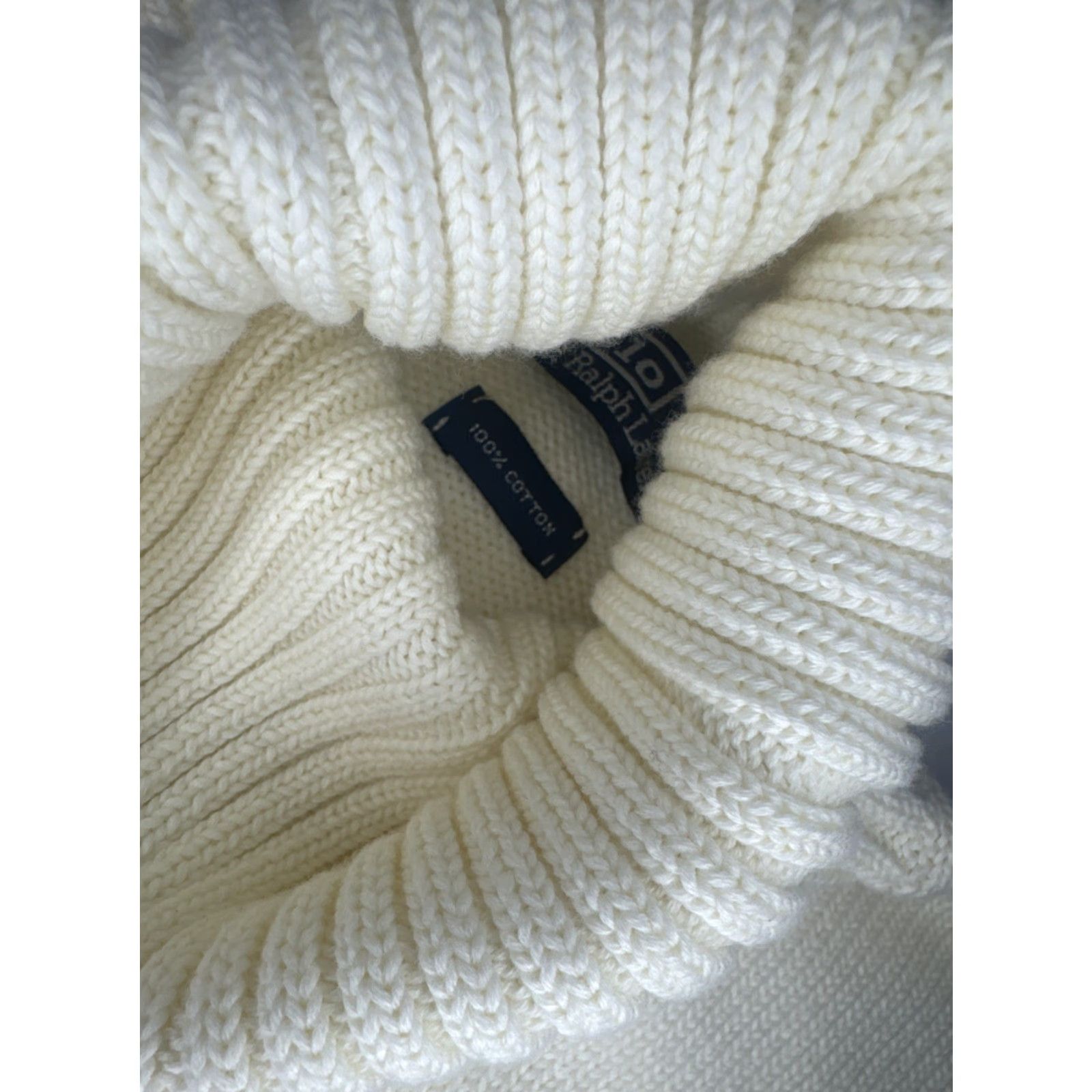 Ralph Lauren VINTAGE Polo Ralph Lauren Turtleneck Sweater Mens 2XL Cotton Knit White Pullover New W tags Size US XXL / EU 58 / 5 - 5 Thumbnail