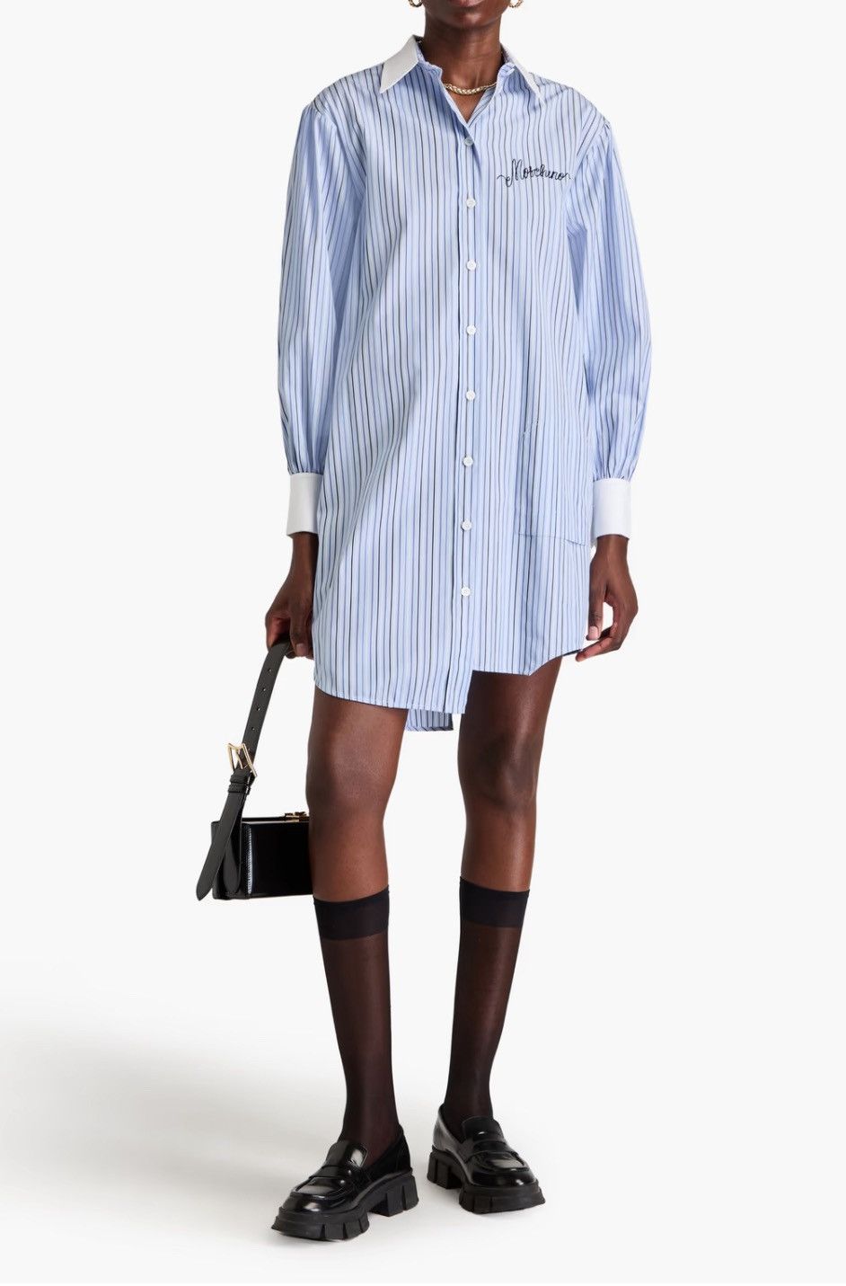 Moschino Moschino striped asymmetric shirt dress size 14 Size XL / US 12-14 / IT 48-50 - 2 Thumbnail