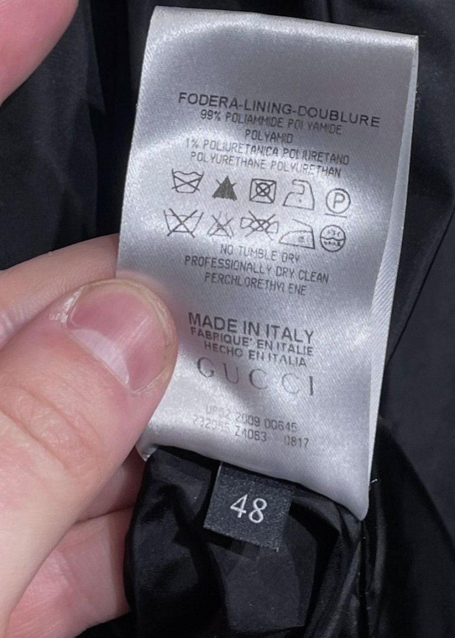 Gucci Gucci Black Shiny Nylon Bomber Jacket Size US M / EU 48-50 / 2 - 10 Thumbnail