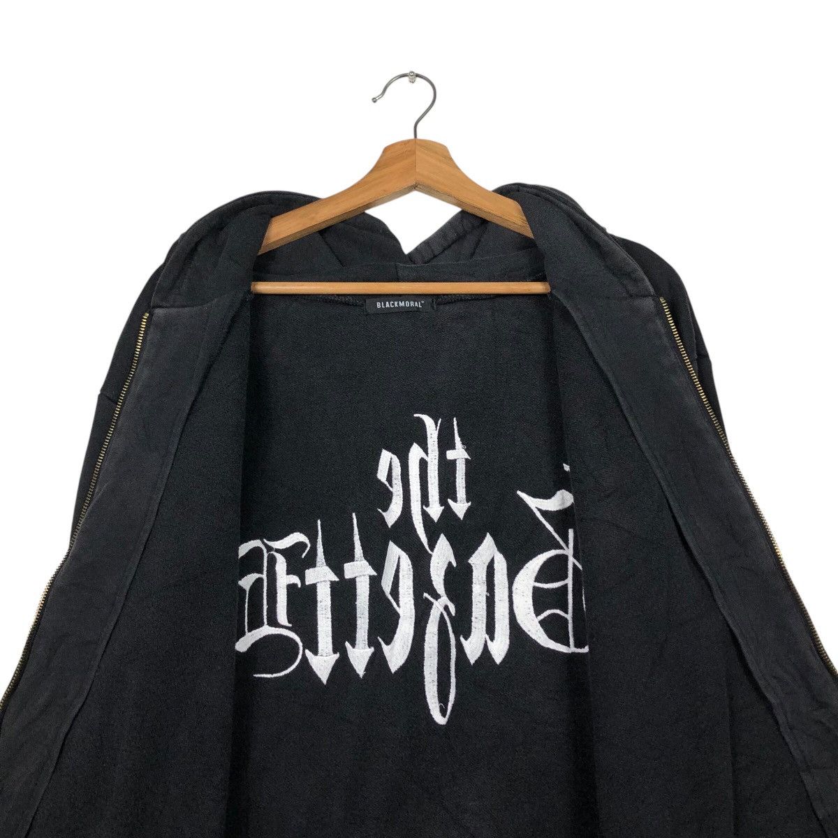 Hysteric Glamour 📌Vintage Hoodie Zipper Jacket Black Moral Punk Big Logo Size US M / EU 48-50 / 2 - 16 Thumbnail