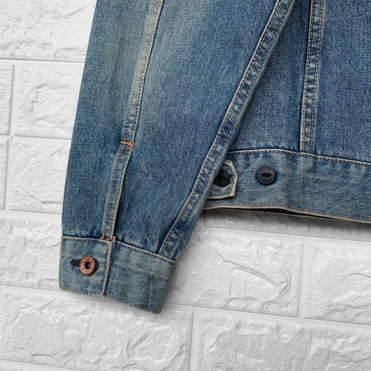 Edwin Vintage Selvedge Edwin 5550 Trucker Denim Jacket Size US S / EU 44-46 / 1 - 11 Thumbnail