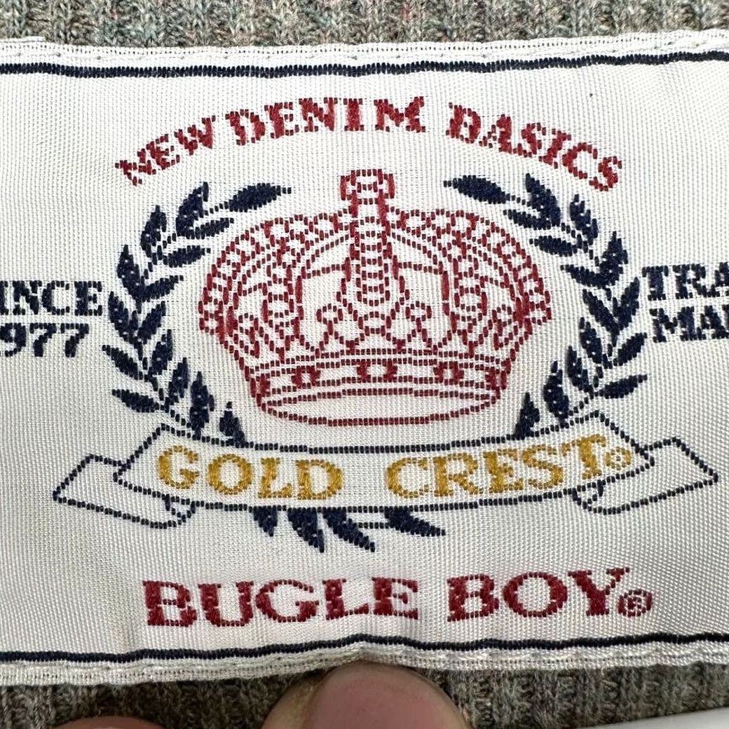 Bugle Boy VINTAGE Bugle Boy Sweater Mens Large Green Henley Thermal Waffle-Knit Pullover Size US L / EU 52-54 / 3 - 5 Thumbnail