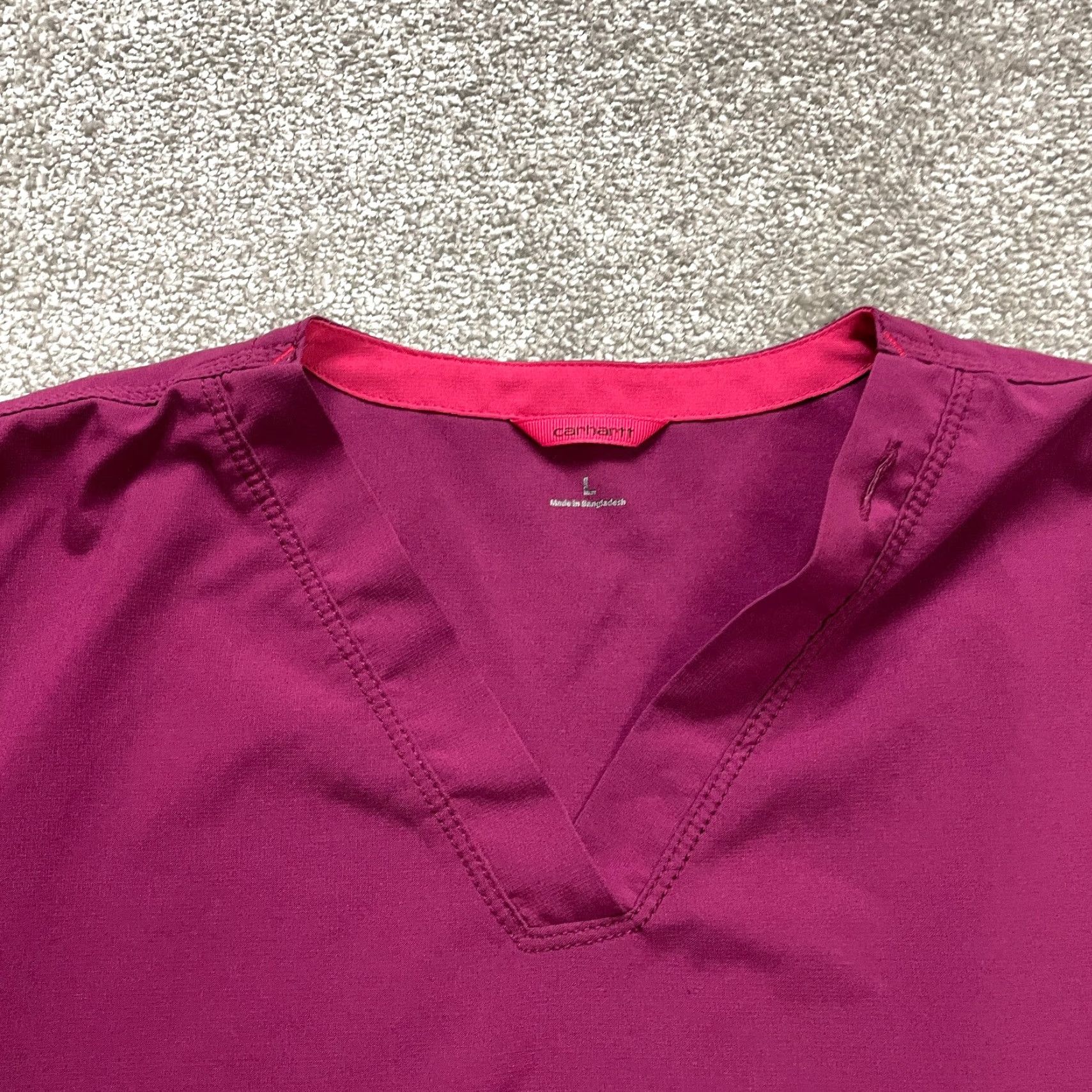 Carhartt Carhartt Force Top Scrubs Unisex Adult Large Purple V-Neck Medical Uniform Work Shirt Size US L / EU 52-54 / 3 - 3 Thumbnail