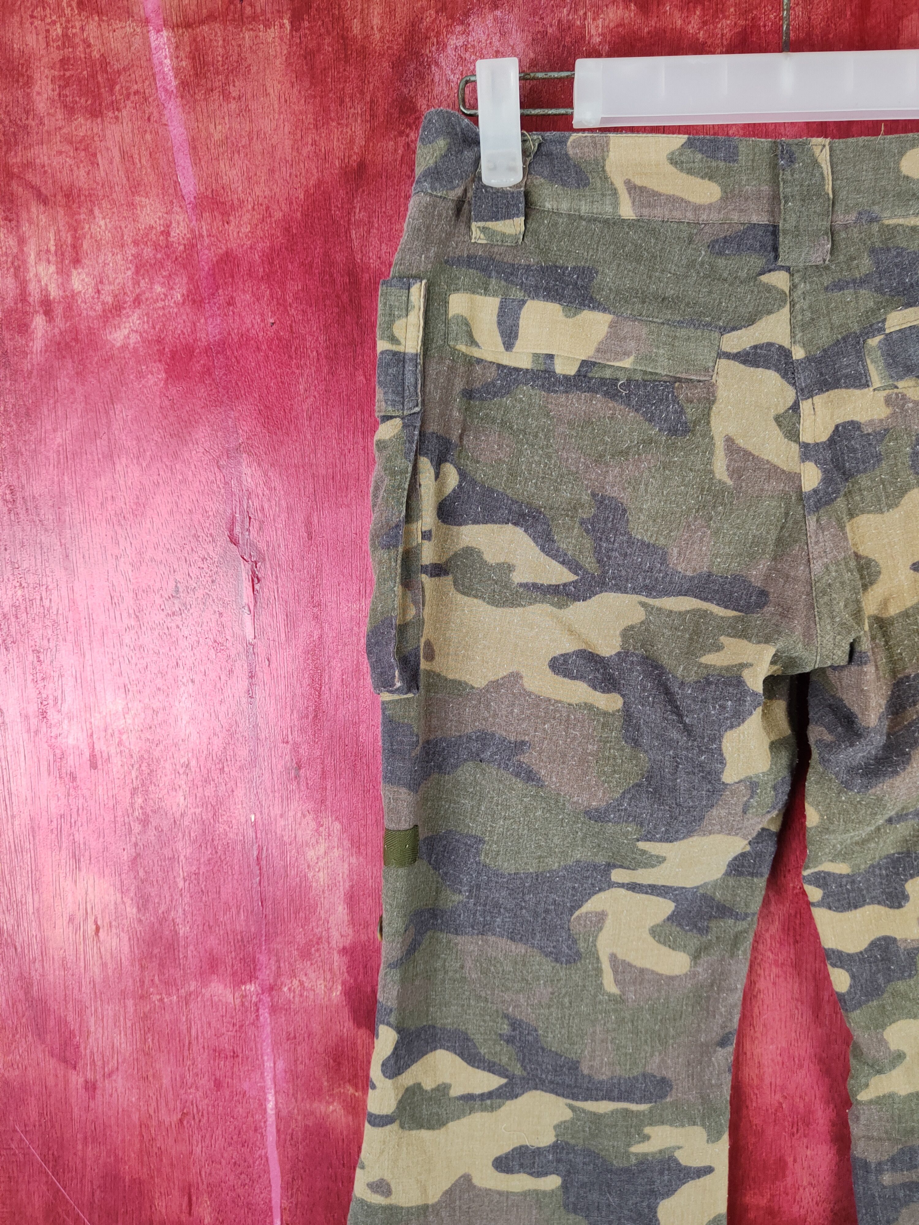 Japanese Brand DL Masculo bootcut Camo utility Tactical Cargo Pants #S1498 Size 26" / US 2 / IT 38 - 9 Thumbnail