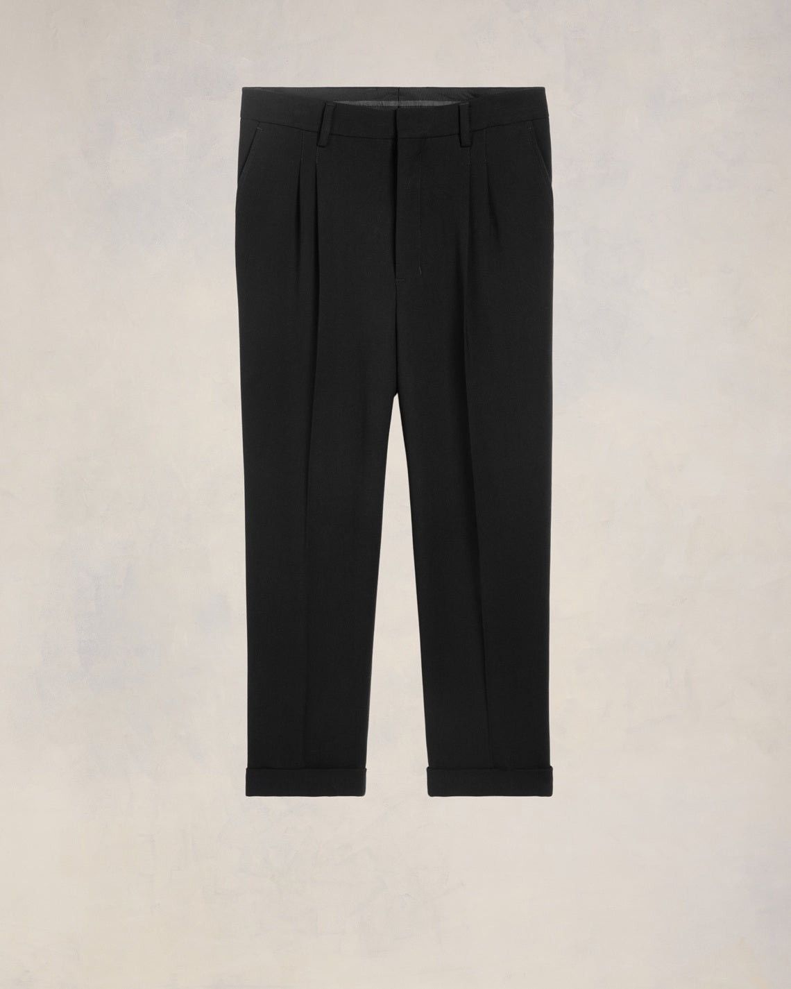 AMI Wool Carrot Fit Trousers Size 40S - 1 Thumbnail