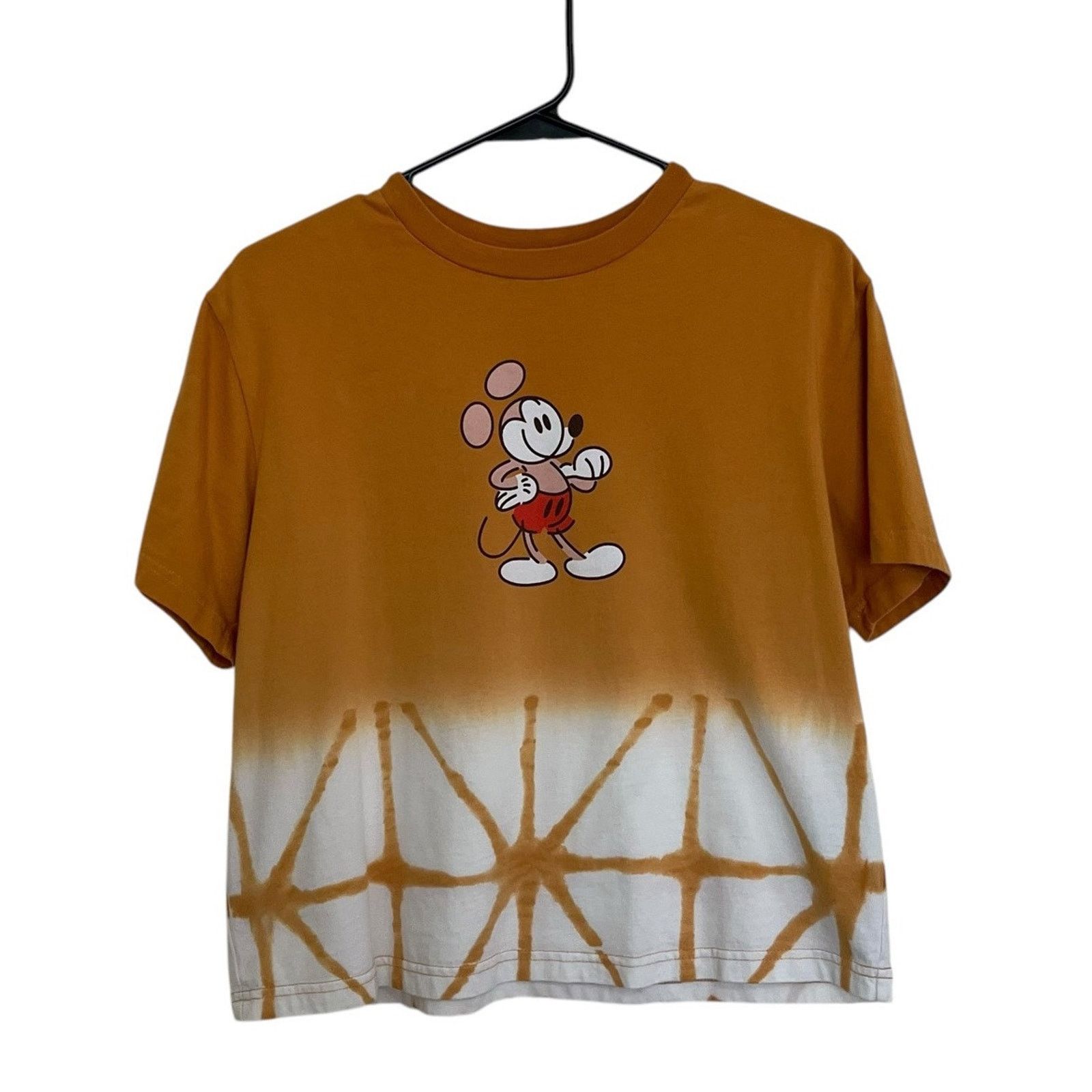 Disney Disney | Mickey Mouse Genuine Mousewear Tie-Dye Yellow Top Size M / US 6-8 / IT 42-44 - 1 Thumbnail