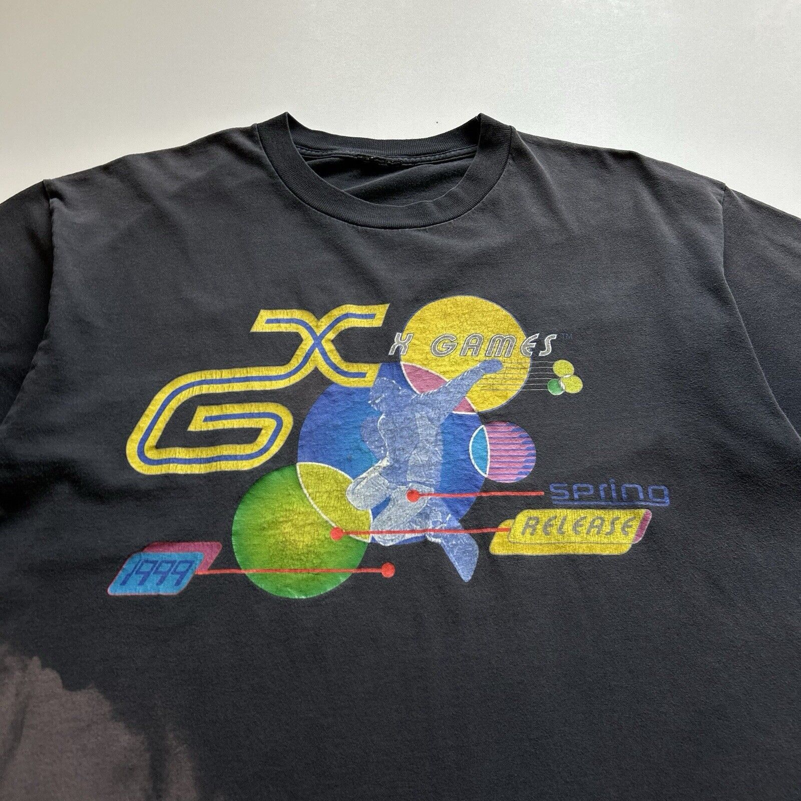 Vintage Vintage 1999 X Games T Shirt XL 90s Faded Black Extreme Art Size US XL / EU 56 / 4 - 2 Thumbnail
