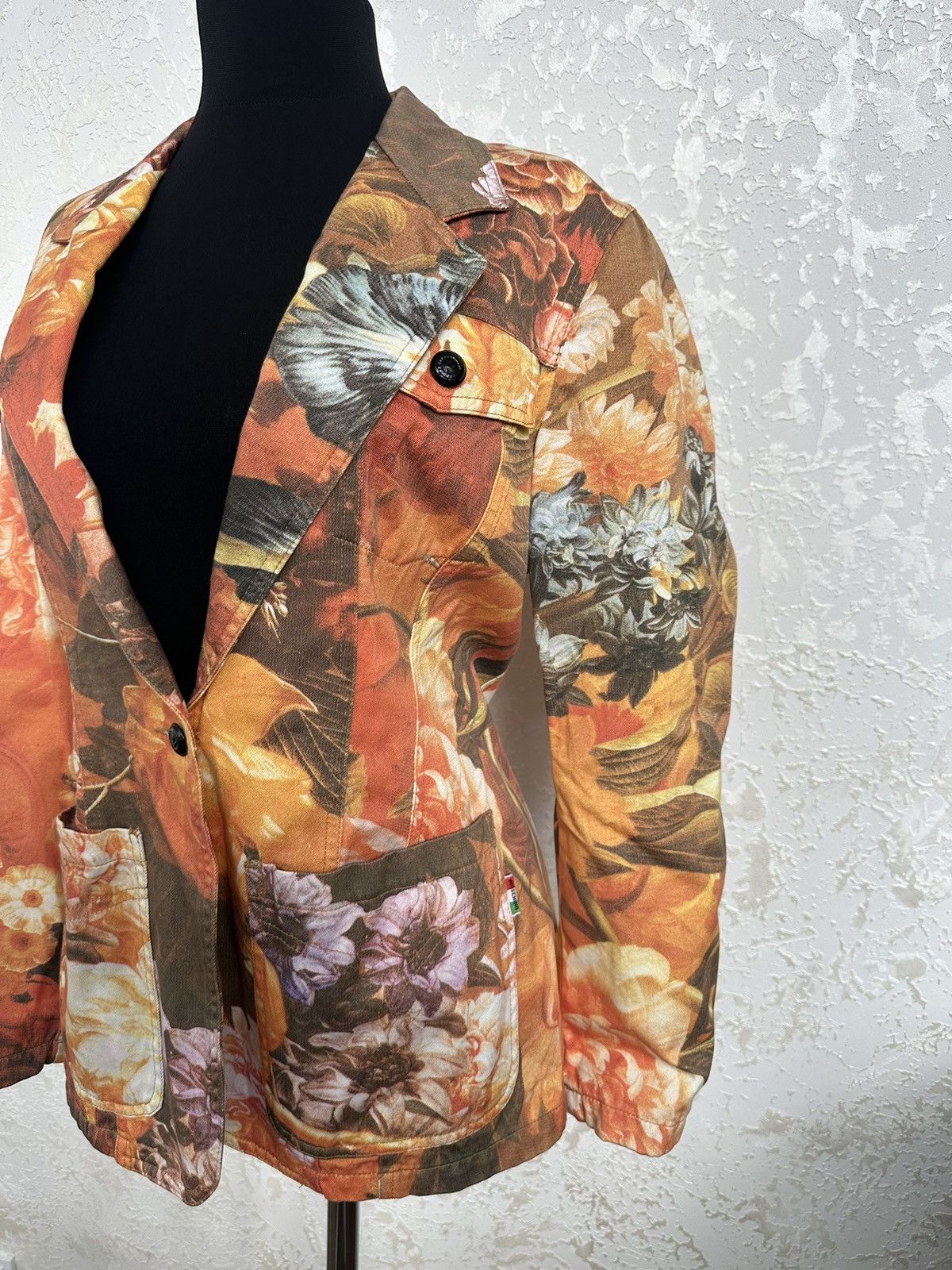 Moschino Moschino Vintage Leave My Plants Alone! Jeans Floral Blazer Size M / US 6-8 / IT 42-44 - 3 Thumbnail