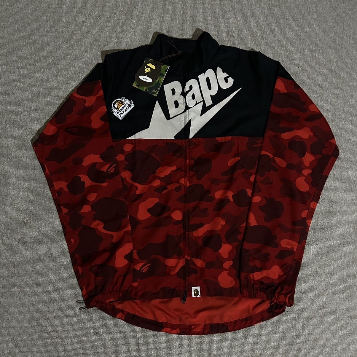 Bape Bapesta Red Camo Tracktop Size US M / EU 48-50 / 2 - 1 Thumbnail