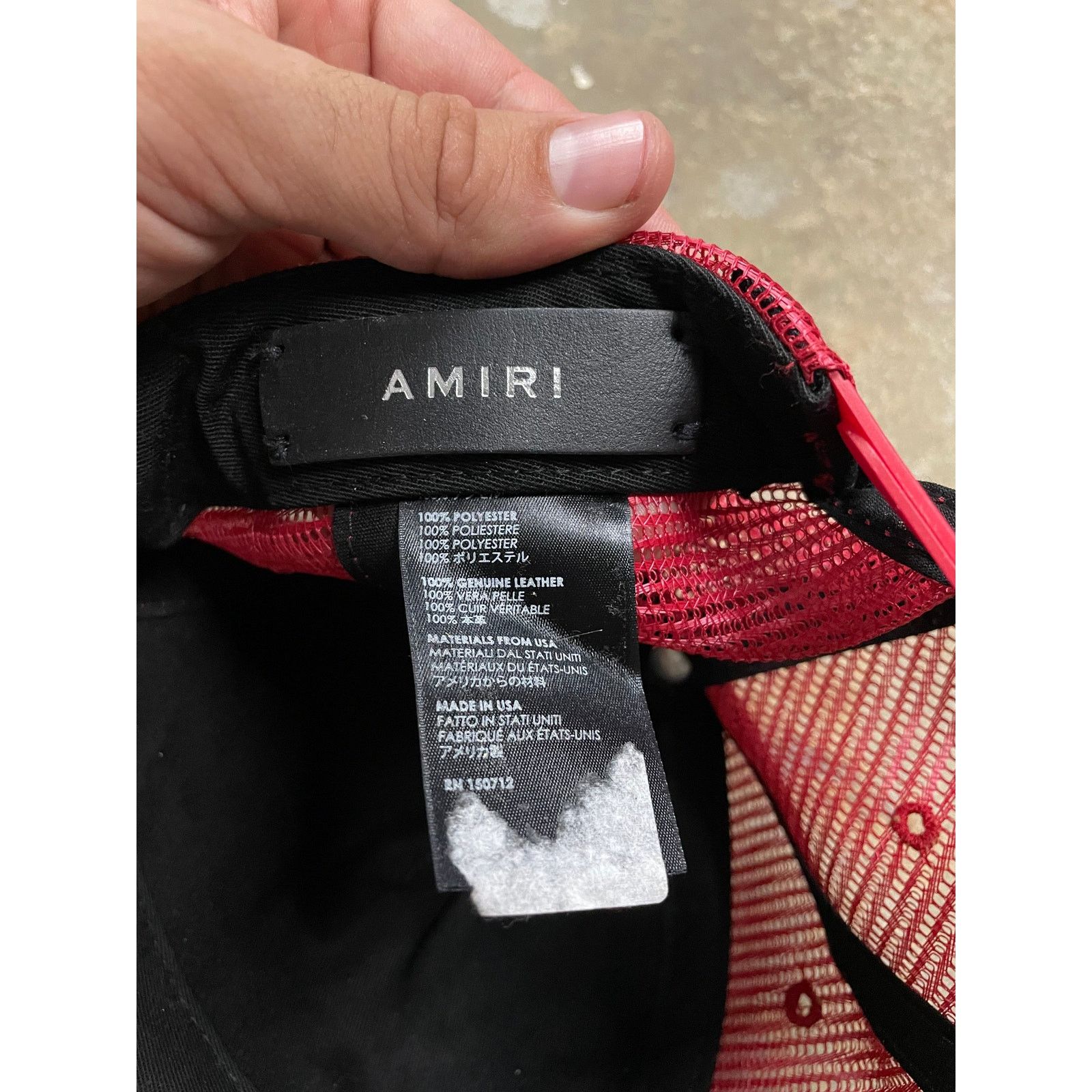 Amiri Amiri Three Star Hat Red Yellow Used OS Size ONE SIZE - 3 Thumbnail