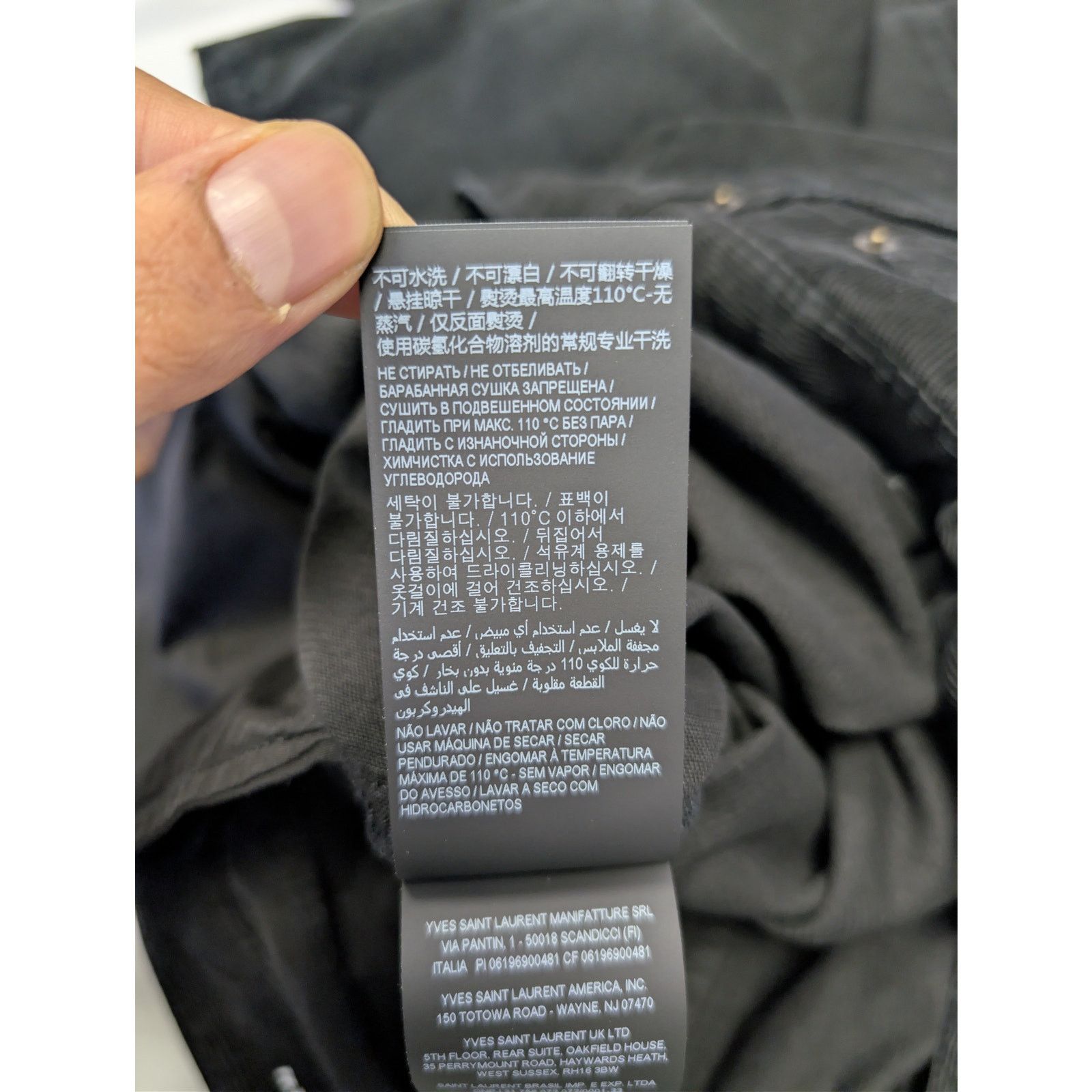 Saint Laurent Paris o1rshd1 Relaxed Straight Corduroy Denim Jeans Spring Black Size US 36 / EU 52 - 19 Thumbnail