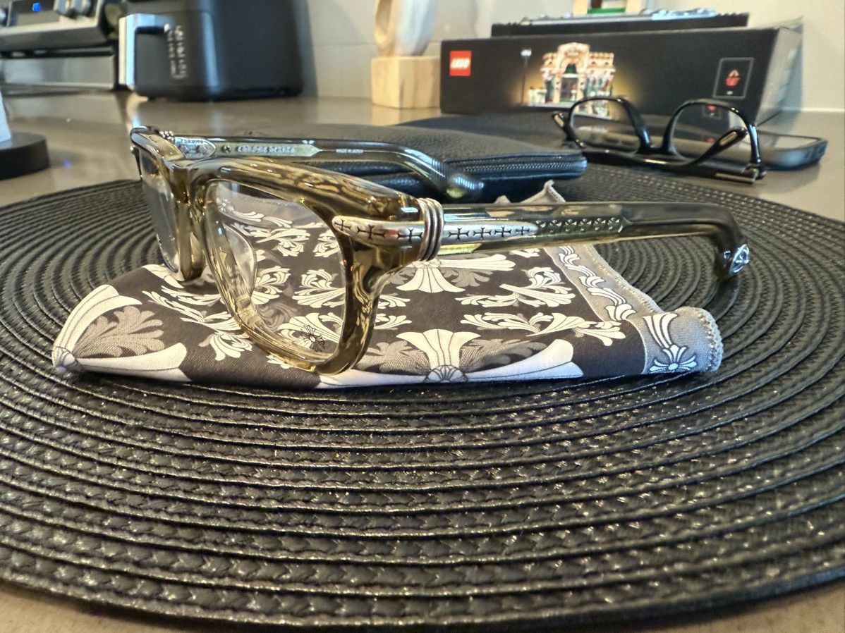 RARE CHROME HEARTS DEEP I BLACK GOLD FRAMES