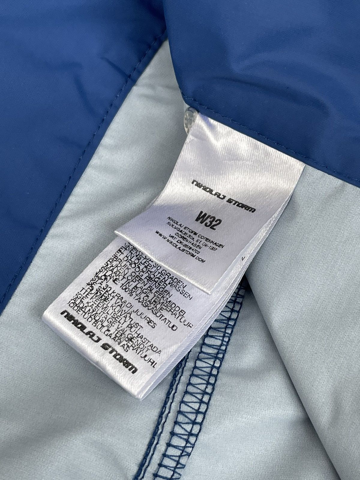 Other !DS! SS22 Nikolaj Storm Logo Blue Chaco Pants Size US 32 / EU 48 - 16 Thumbnail
