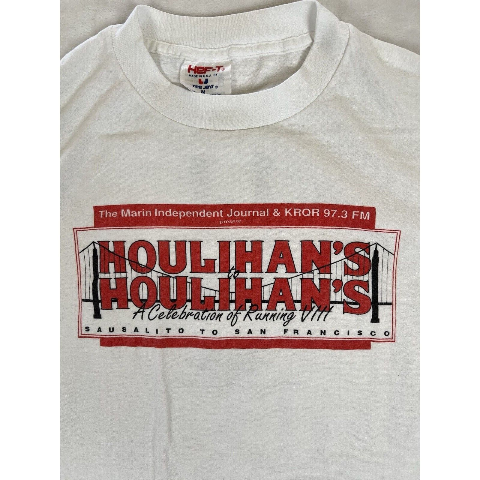 Vintage Vintage Houlihan’s Restaurant San Francisco Marathon Race Sh Size US M / EU 48-50 / 2 - 2 Thumbnail