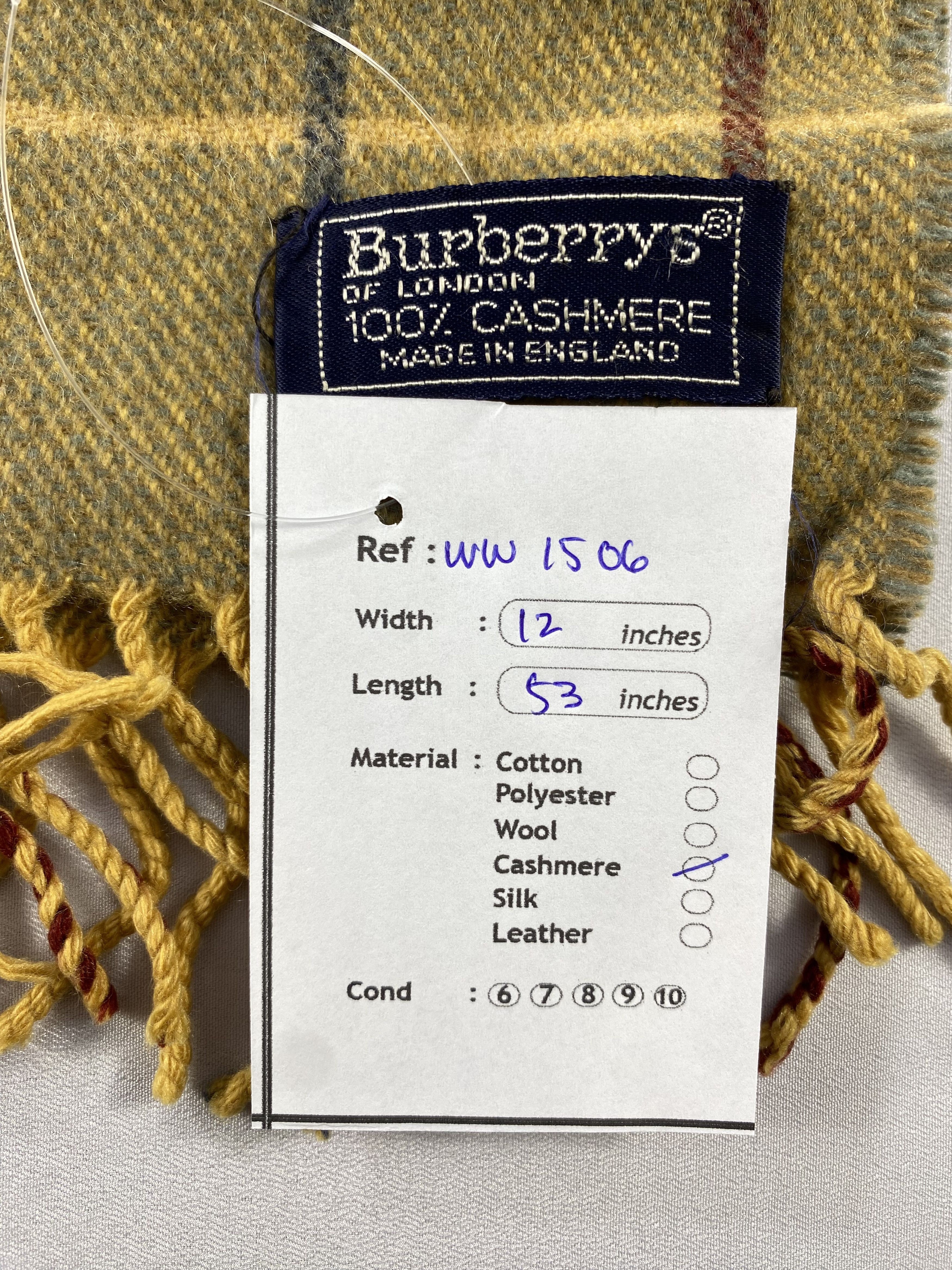 Burberry × Vintage Burberry Scarf / Muffler / Neckwear - WW1506 Size ONE SIZE - 5 Thumbnail