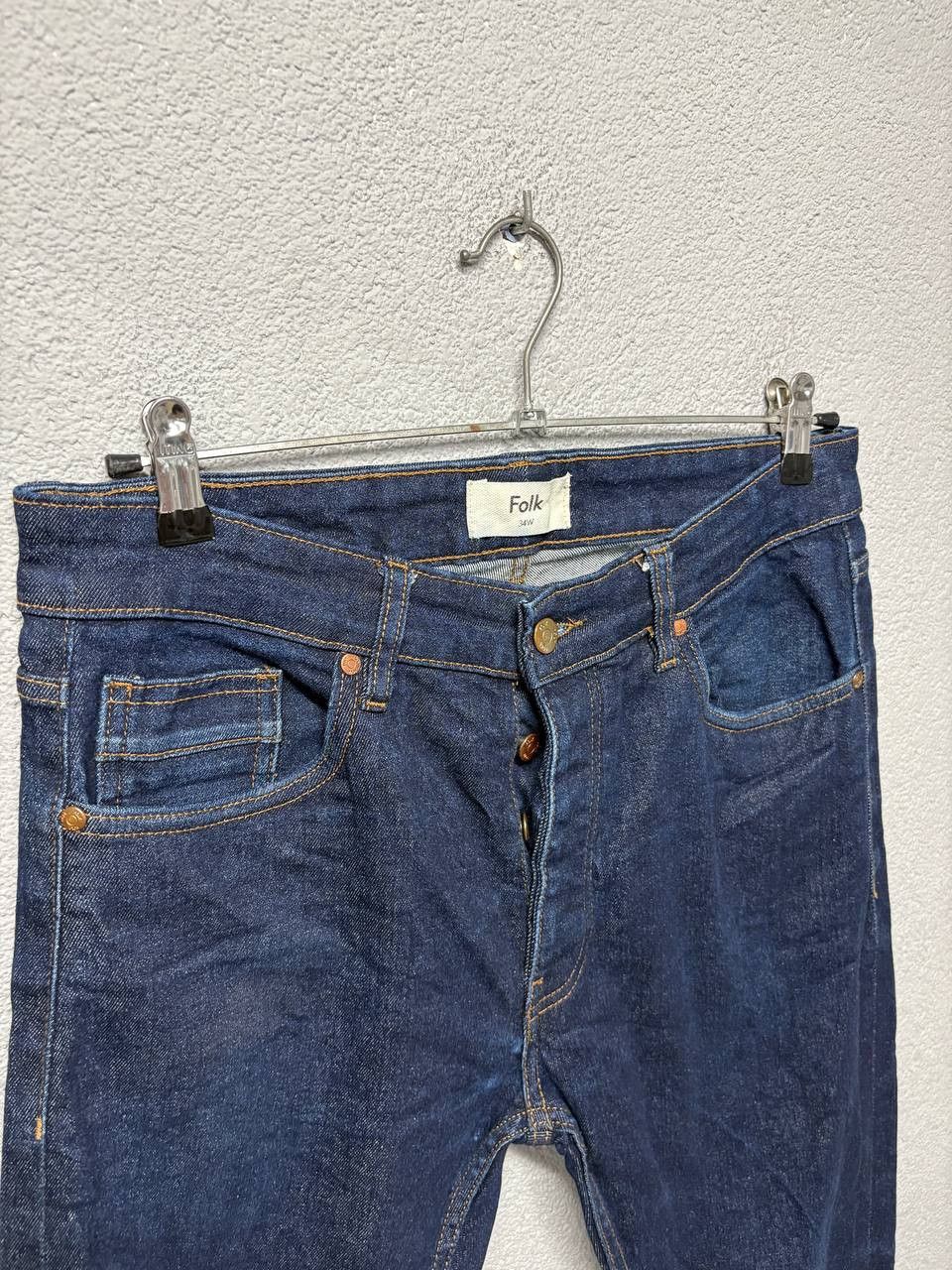 Folk Folk Selvedge mens jeans W 34 Size US 34 / EU 50 - 2 Thumbnail