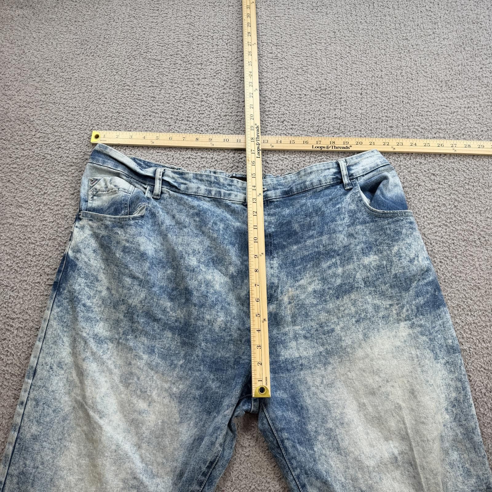 Southpole Southpole Acid Wash Denim Jeans Mens 42 Blue Marble Wash Size US 44 / EU 60 - 3 Thumbnail