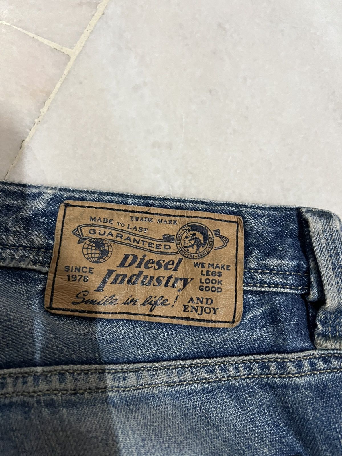 Diesel × If Six Was Nine 🌈Baggy🌈Vintage Diesel Industry Distress Jean Size US 35 - 15 Thumbnail