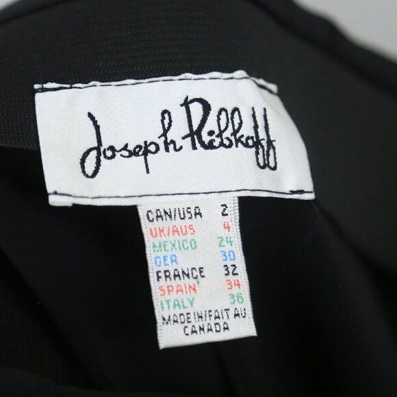 Joseph Ribkoff Joseph Ribkoff Crepe Pleated Front Black Dress Pants Size 2 Size 26" / US 2 / IT 38 - 3 Thumbnail